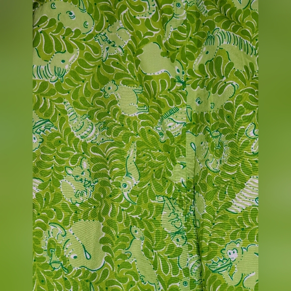 RARE!! Lilly Pulitzer Little Lilly Classic Shift Dress in Lime Green NWT - Picture 3 of 6